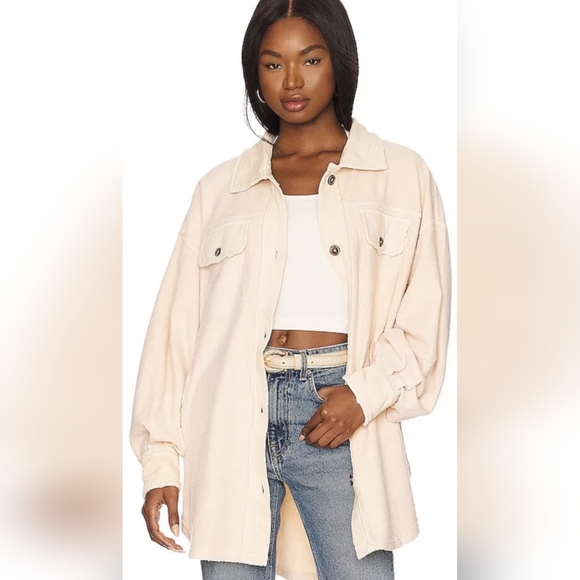 Free People Jackets & Blazers - NWOT Free People Ruby Jacket in Sweetheart Sunrise Size Large $128